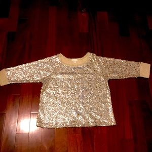 Woman’s Coldwater Creek sequin Sweater Sz Large 14